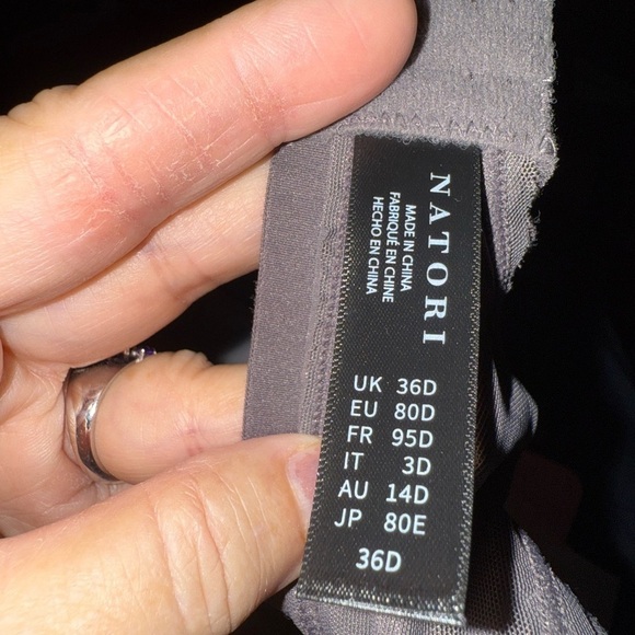 NATORI REFINED CONTOUR UNDERWIRE BRA GOLDMETAL SIZE 36D NEW WITH TAGS - Picture 6 of 6